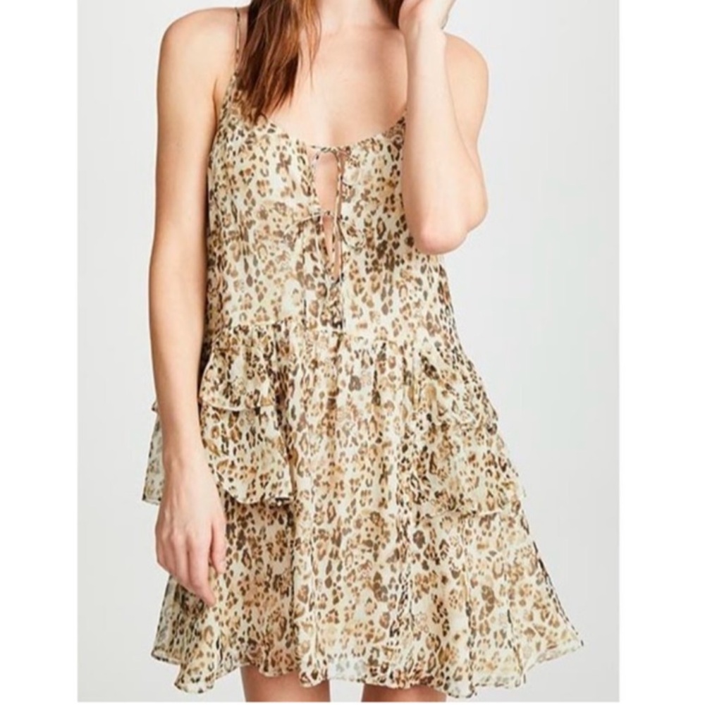 IRO Buzon Silk Leopard Print Dress